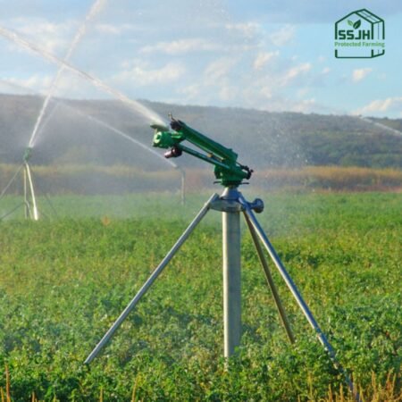 High-quality RainGun irrigation system in Botswana by SSJH Protected Farming Proprietary Limited, designed for efficient crop irrigation and sustainable agriculture.