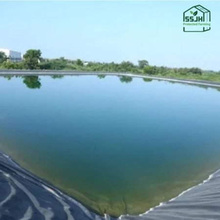 Pond liner for greenhouse water storage by SSJH Protected Farming Proprietary Limited